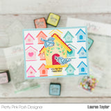 Layered Birdhouses Stencils (4 Pack)