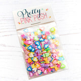 Colorful Hearts Clay Confetti