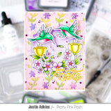 Hummingbird Floral Stamp Set