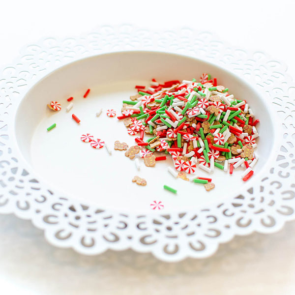 Holiday Gingerbread Clay Confetti