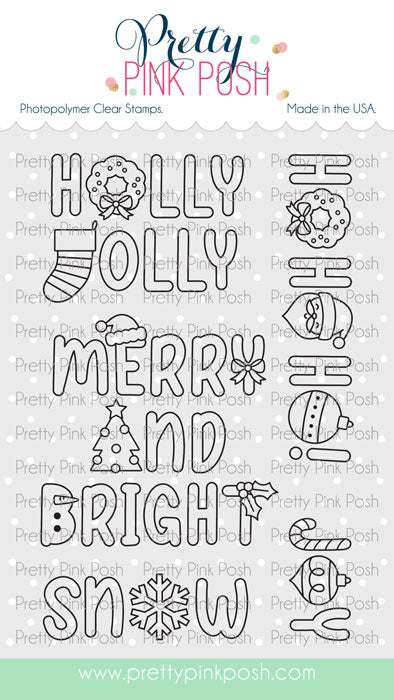 Holiday Word Scenes Stamp Set