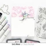 Hummingbird Floral Stamp Set