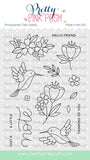 Hummingbird Floral Stamp Set