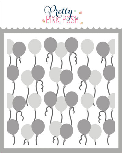 Layered Balloons Stencils (3 Pack)
