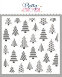 Layered Christmas Trees Stencils (3 Pack)