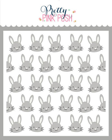 Layered Bunny Faces Stencils (3 Pack)