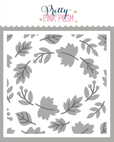 Layered Fall Wreath Stencils (2 Pack) – Pretty Pink Posh LLC