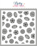 Layered Sports Balls Stencils (2 Pack)