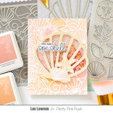 Seashell Background Stencil