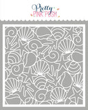 Seashell Background Stencil