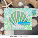 Seashell Background Stencil