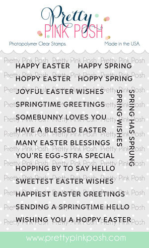 Sentiment Strips: Easter Stamp Set