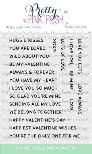 Sentiment Strips: Valentine Stamp Set