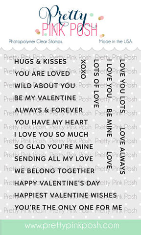 Sentiment Strips: Valentine Stamp Set