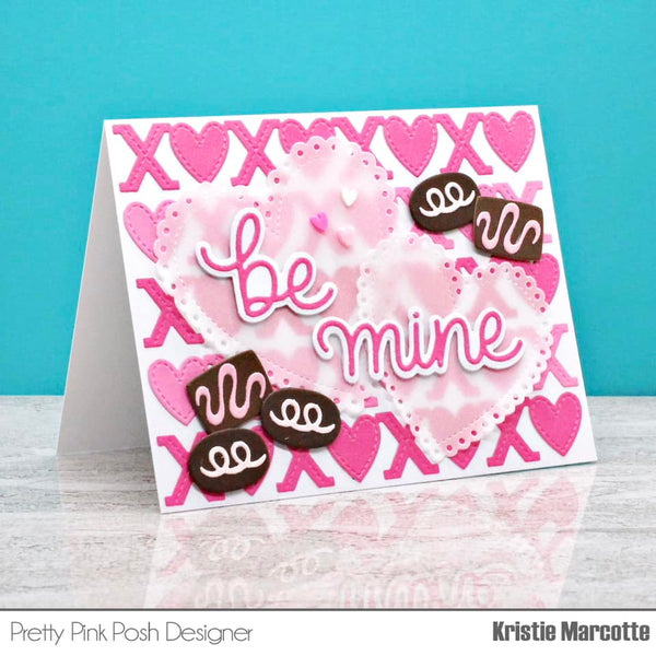 XOXO Heart Border Dies – Pretty Pink Posh LLC