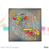 Autumn Leaf Wreath Stamp Set