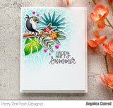 Tropical Background Stencil