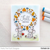 Autumn Leaf Wreath Stamp Set