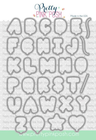 Balloon Alphabet Coordinating Dies