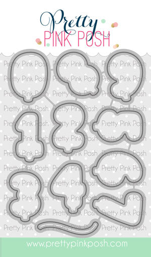 Balloon Numbers Coordinating Dies