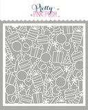 Birthday Background Stencil