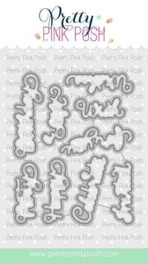 Birthday Scripts Coordinating Dies