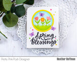 Spring Blessings Script Die