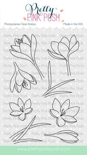 Crocus Flowers Stamp Set