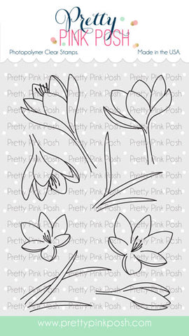 Crocus Flowers Stamp Set