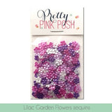 Lilac Garden Flowers Sequins Mix