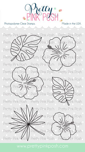 Hibiscus Flowers Stamp Set