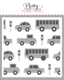 Layered Cars Stencils (3 Pack)