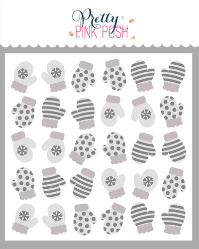 Layered Mittens Stencils (3 Pack)