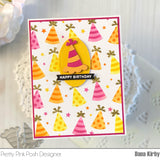 Layered Party Hats Stencils (4 Pack)