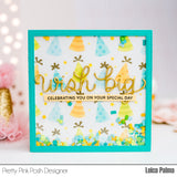Layered Party Hats Stencils (4 Pack)