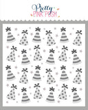 Layered Party Hats Stencils (4 Pack)