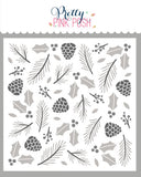 Layered Winter Foliage Stencils (3 Pack)