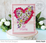 Large Floral Hearts Stamp Set