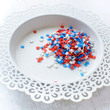 Patriotic Stars Clay Confetti
