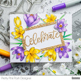 Crocus Flowers Stamp Set