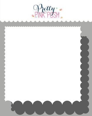 Scallop Edges Stencils (2 Pack)