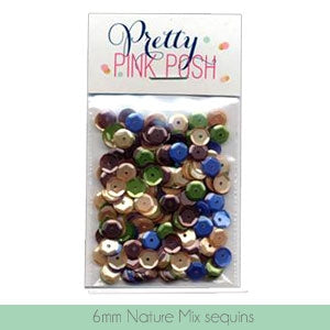 6mm Nature Mix Sequins