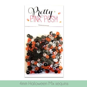 4mm Halloween Sequins Mix - Cupped Sequins