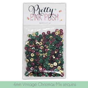 4mm Vintage Christmas Sequins Mix