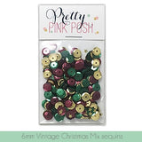 6mm Vintage Christmas Sequins Mix