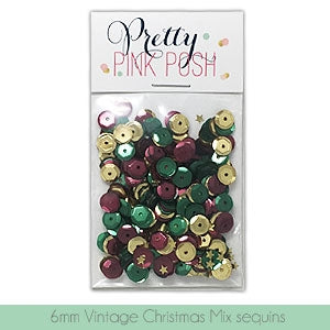 6mm Vintage Christmas Sequins Mix
