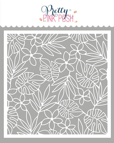 Tropical Background Stencil