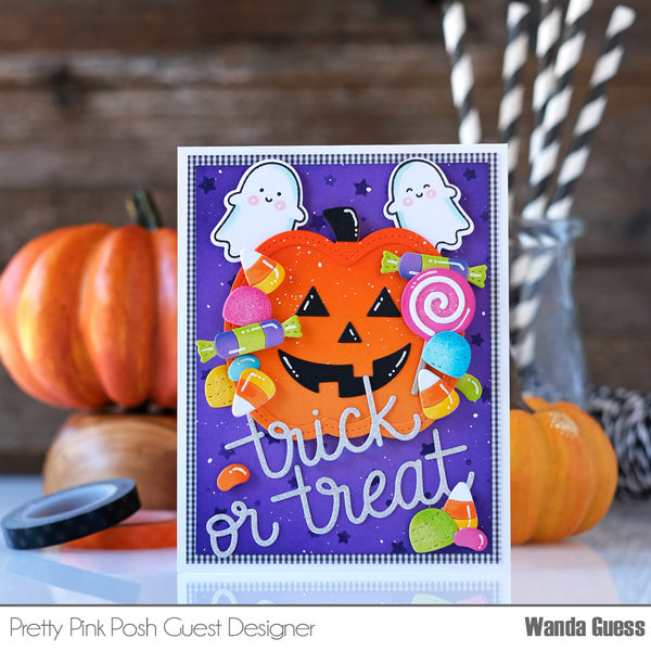 Sweet and Spooky Halloween Cards Series Ep. 1  Pretty Pink Posh Ghost  Shaker Cards 