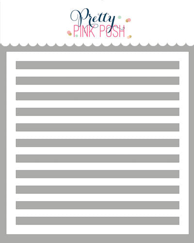 Wide Stripes Stencil