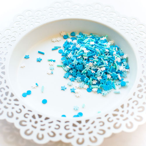 Winter Snowflakes Clay Confetti
